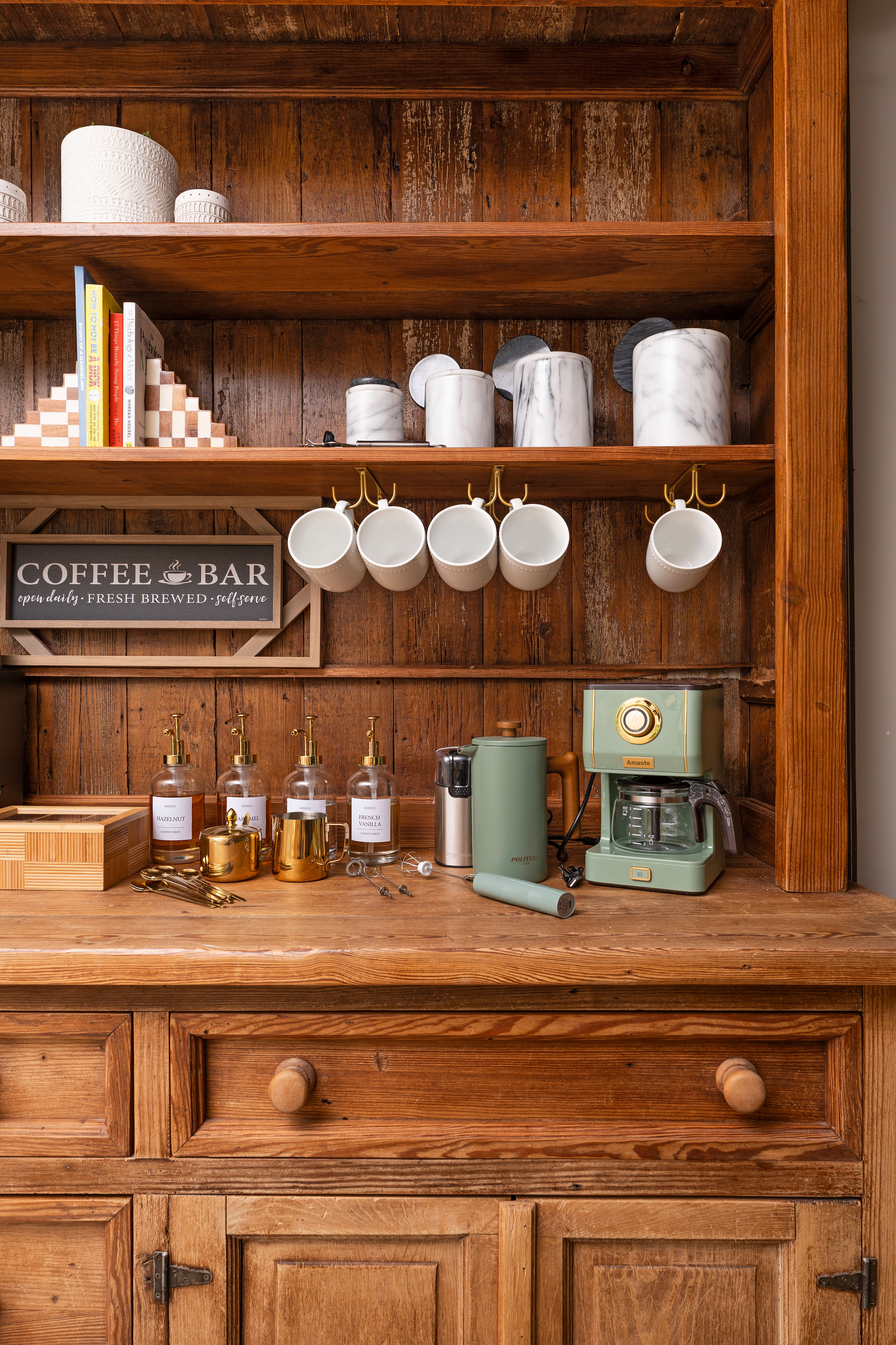 Coffee bar setup